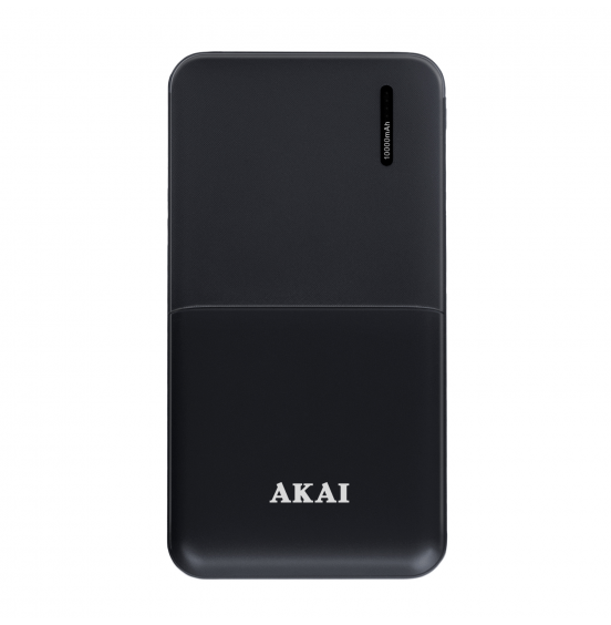 Внешний аккумулятор Akai BE-10001B, 10 000 maH, порт Type-C черный