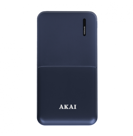 Внешний аккумулятор Akai BE-10001B, 10 000 maH, порт Type-C синий