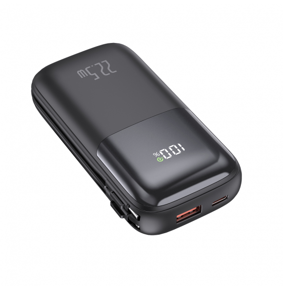 Внешний аккумулятор Akai BE-10011PD, 9000 мАч,22.5Вт, QC/PD, 2xUSB/Type C, 2 кабеля, дисплей, черный Внешний аккумулятор Akai BE-10011PD, 9000 мАч,22.5Вт, QC/PD, 2xUSB/Type C, 2 кабеля, дисплей, черный