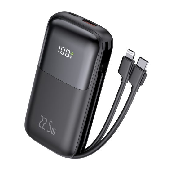 Внешний аккумулятор Akai BE-10011PD, 9000 мАч,22.5Вт, QC/PD, 2xUSB/Type C, 2 кабеля, дисплей, черный Внешний аккумулятор Akai BE-10011PD, 9000 мАч,22.5Вт, QC/PD, 2xUSB/Type C, 2 кабеля, дисплей, черный