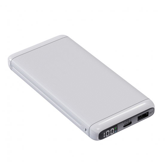 Внешний аккумулятор Akai BE-10014PD, 10000 мАч,22.5Вт, QC/PD, USB/Type C, дисплей,белый Внешний аккумулятор Akai BE-10014PD, 10000 мАч,22.5Вт, QC/PD, USB/Type C, дисплей,белый