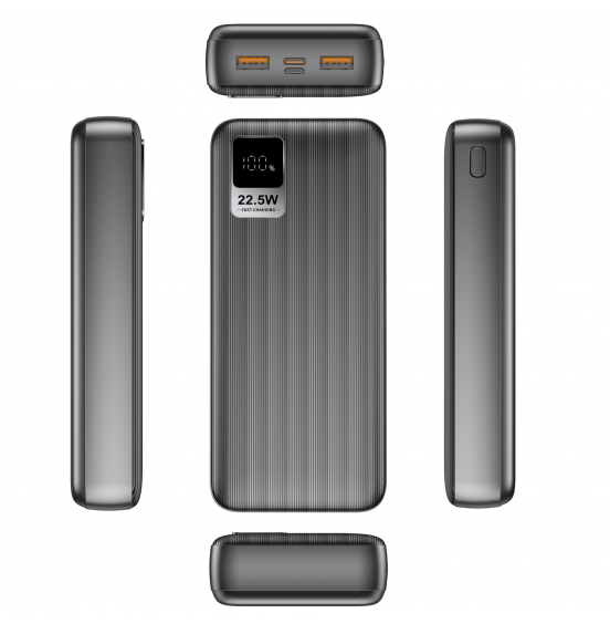 Внешний аккумулятор Akai BE-20016 PD, 20000 мАч,22.5Вт, QC/PD, 2xUSB/Type C/microUSB, дисплей,черный Внешний аккумулятор Akai BE-20016 PD, 20000 мАч,22.5Вт, QC/PD, 2xUSB/Type C/microUSB, дисплей,черный