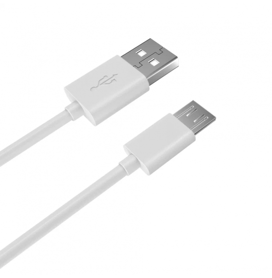 Дата-кабель AKAI CE-453W, microUSB, 1м, 1,5А, белый