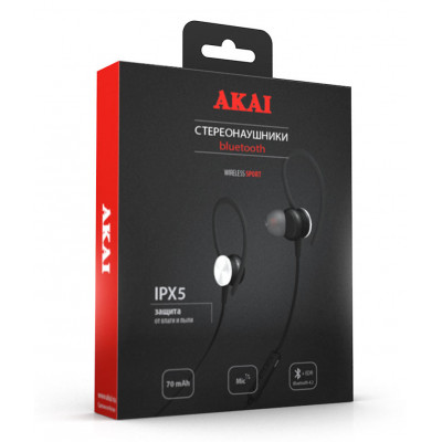 Наушники беспроводные с функцией Bluetooth Akai HD-202B