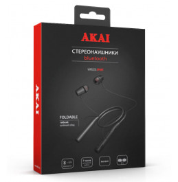 Наушники беспроводные с функцией Bluetooth Akai HD-204B