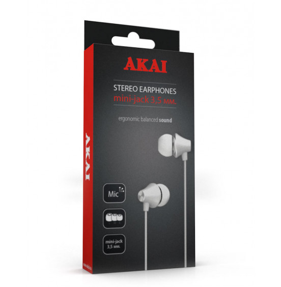 Наушники стереофонические Akai HD-619B/R/W